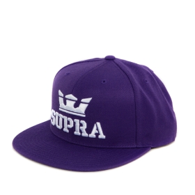 Supra Accessories ABOVE SNAP Purple/White Hats | CA-91805